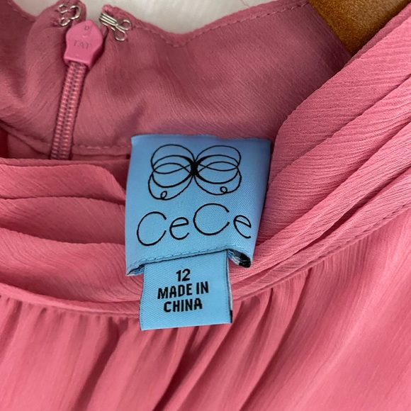 CeCe high neckline high low dress in Dusty Rose color. Size 12 - Picture 2 of 3